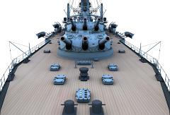 CK14-Partial Ship-Stern Flagstaff Looking forward